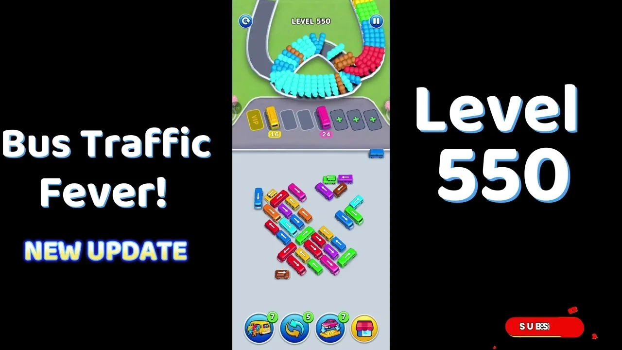 Bus Traffic Fever Level 550 board