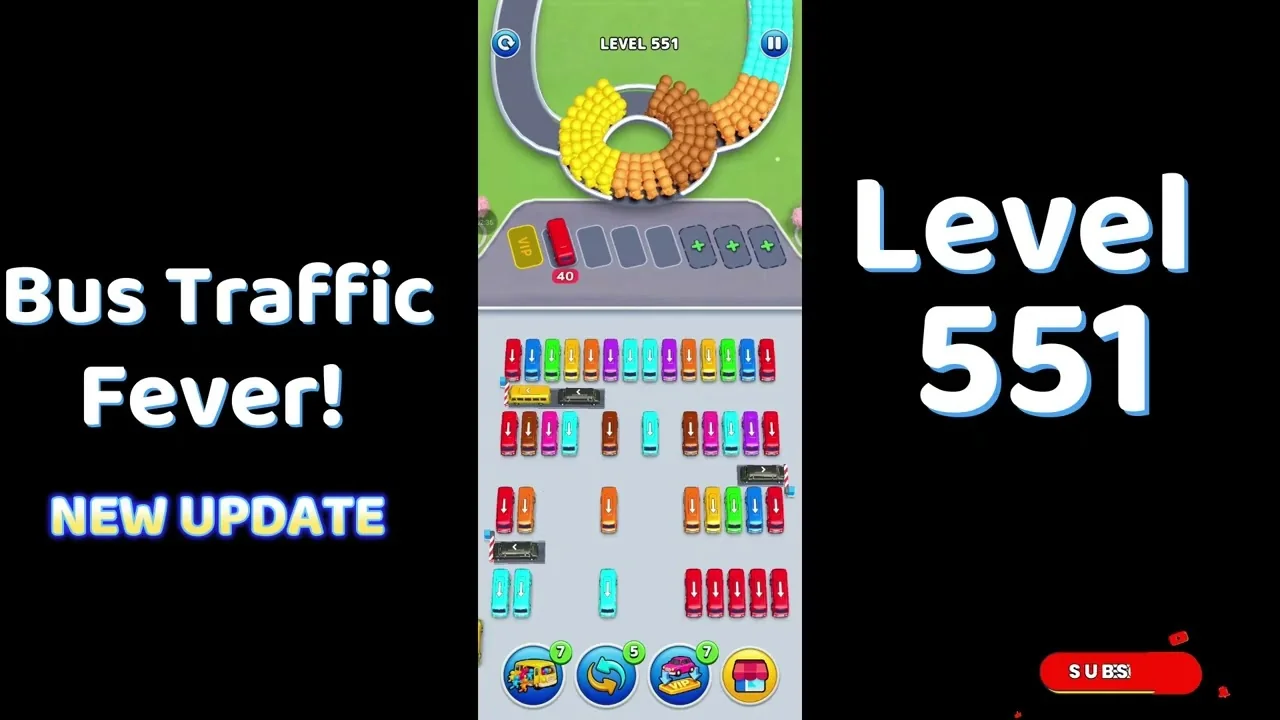 Bus Traffic Fever Level 551 board