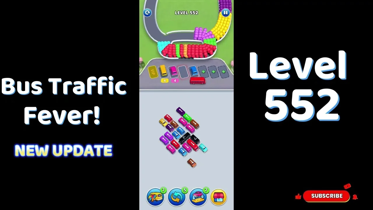 Bus Traffic Fever Level 552 board