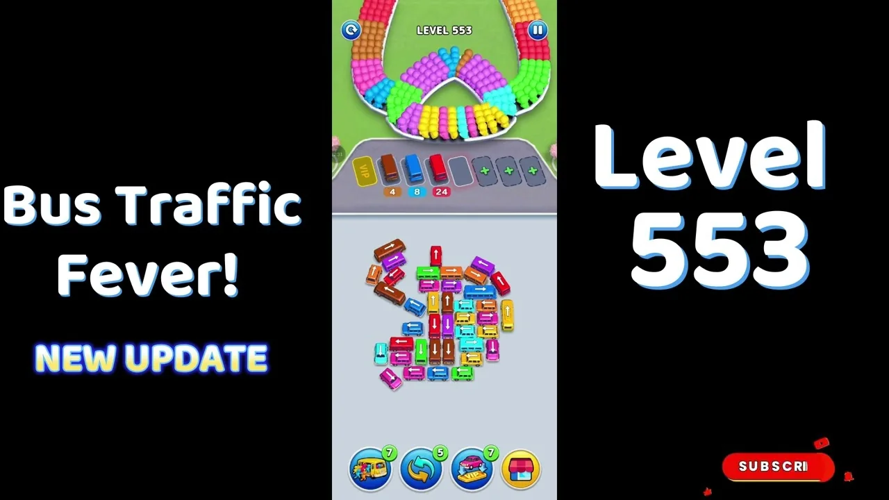 Bus Traffic Fever Level 553 board