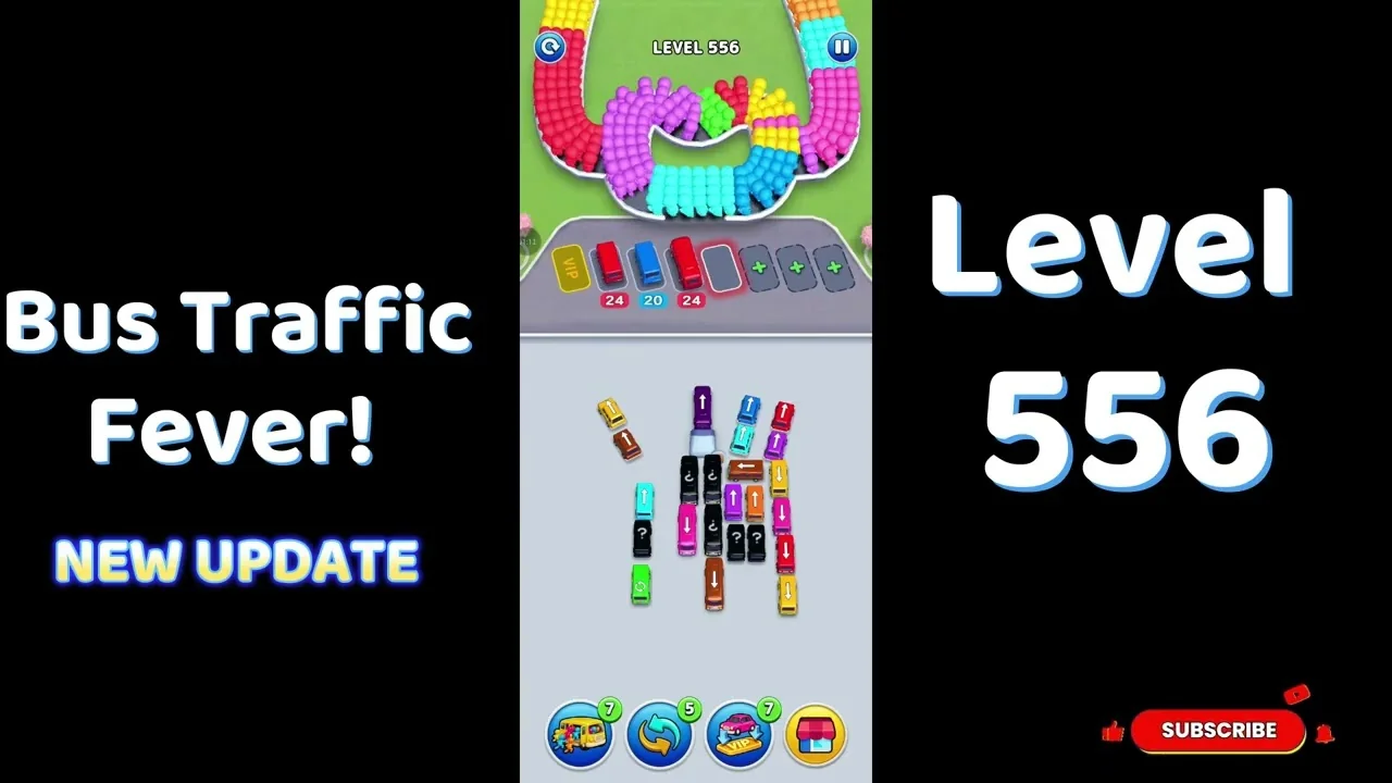 Bus Traffic Fever Level 556 board