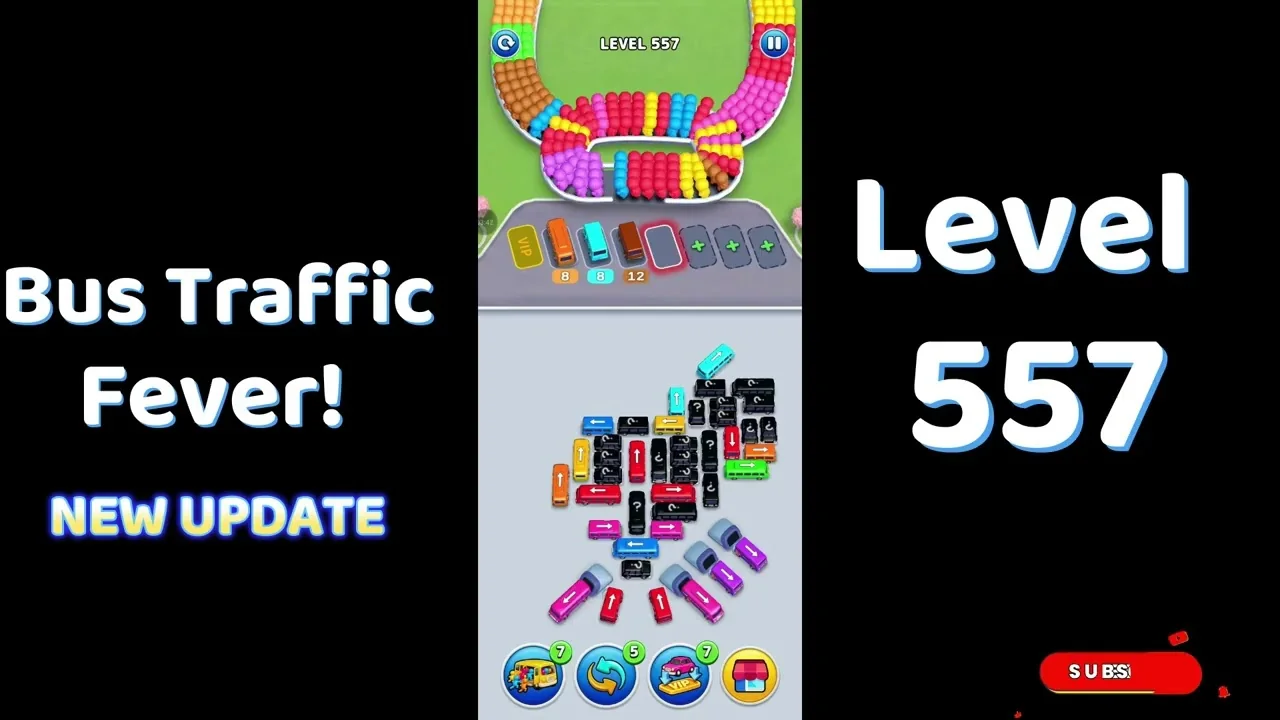 Bus Traffic Fever Level 557 board