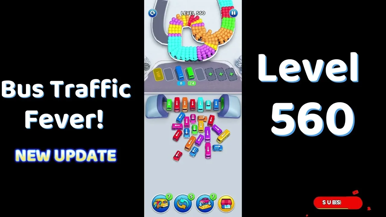 Bus Traffic Fever Level 560 board