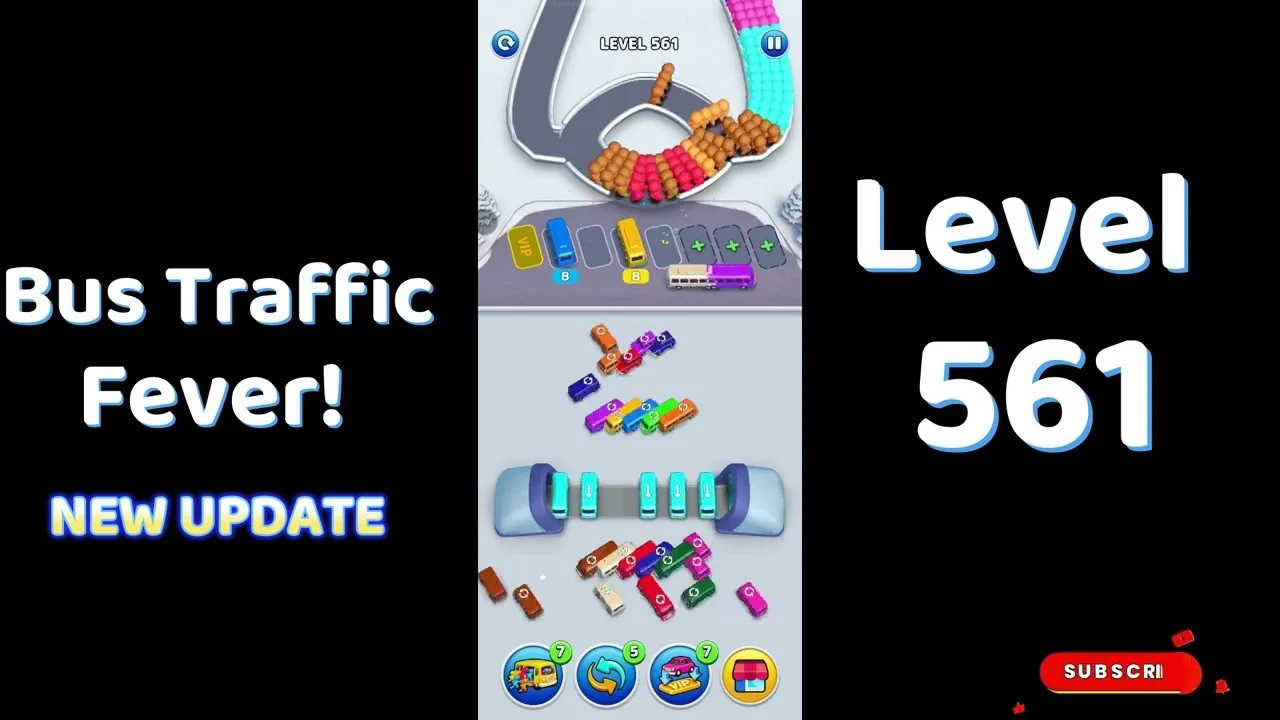 Bus Traffic Fever Level 561 board