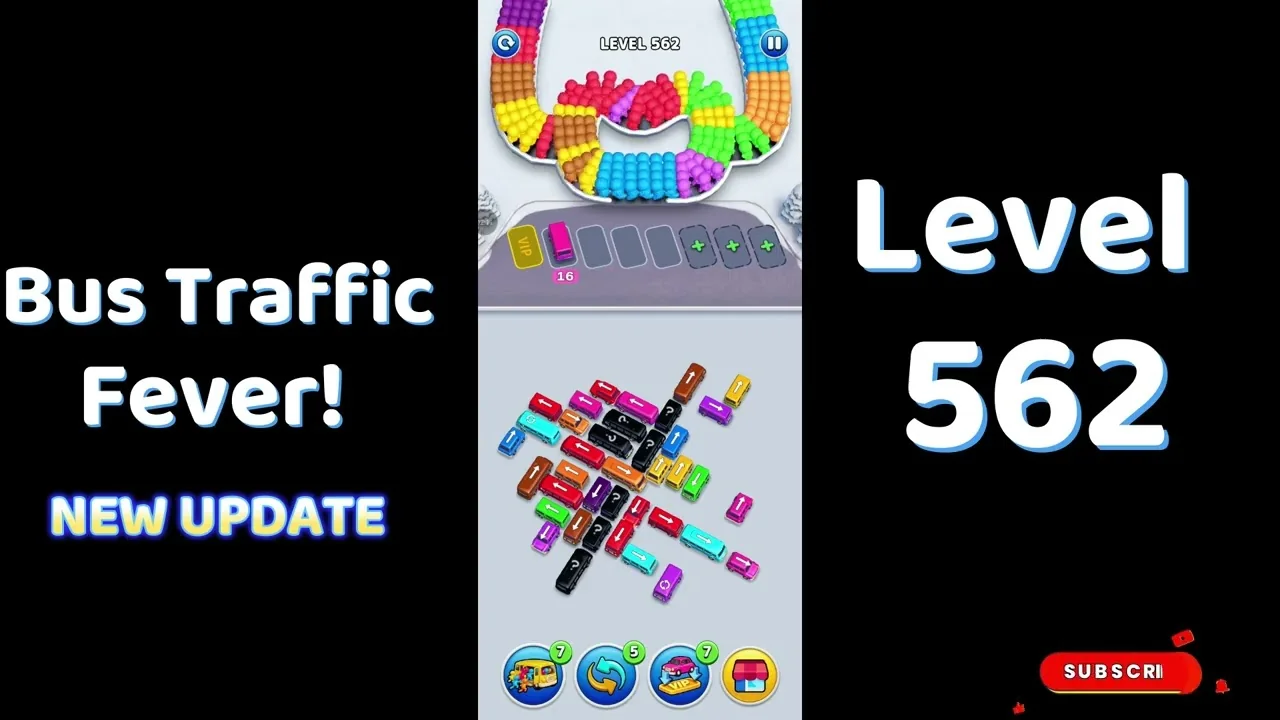 Bus Traffic Fever Level 562 board