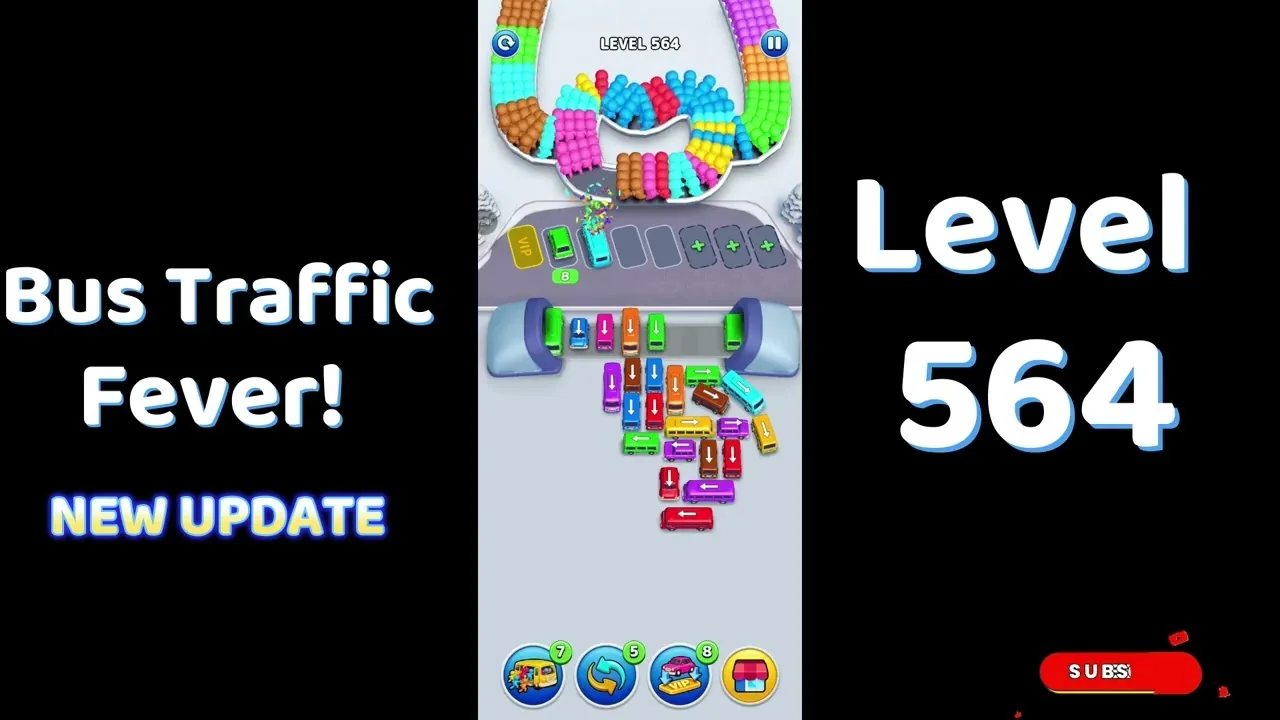 Bus Traffic Fever Level 564 board