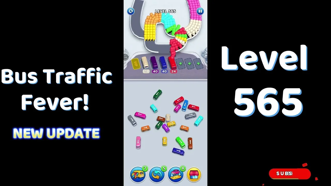 Bus Traffic Fever Level 565 board