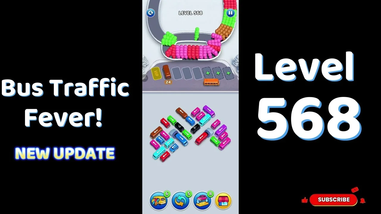 Bus Traffic Fever Level 568 board