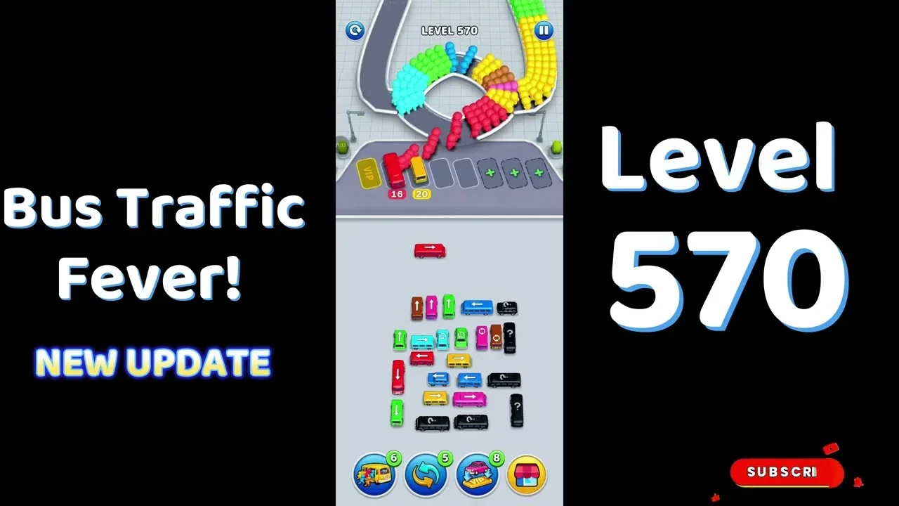 Bus Traffic Fever Level 570 board