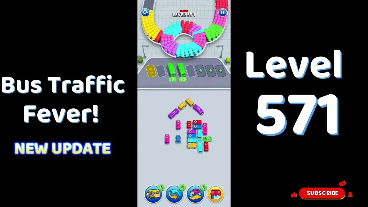 Bus Traffic Fever Level 571 board