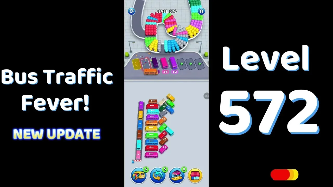 Bus Traffic Fever Level 572 board