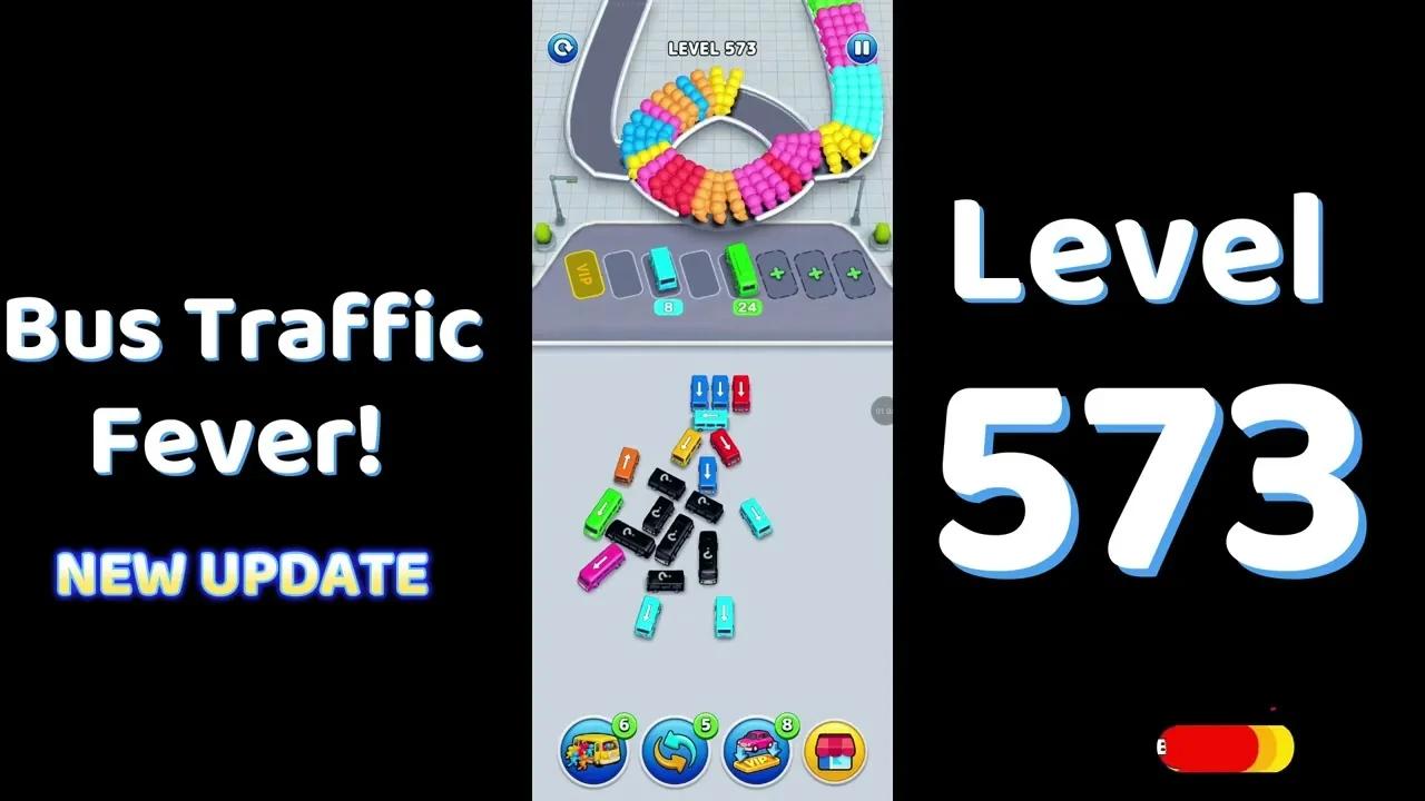 Bus Traffic Fever Level 573 board