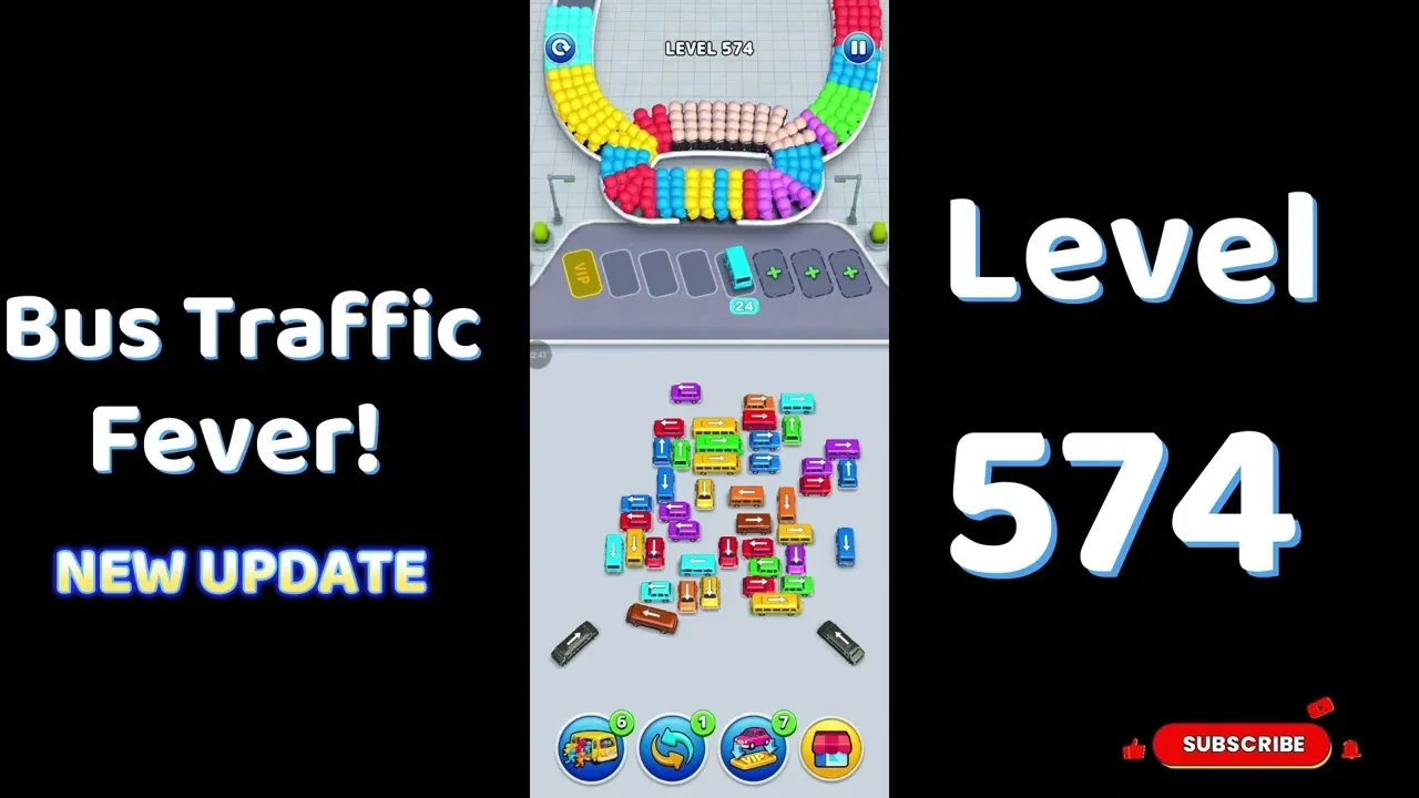 Bus Traffic Fever Level 574 board