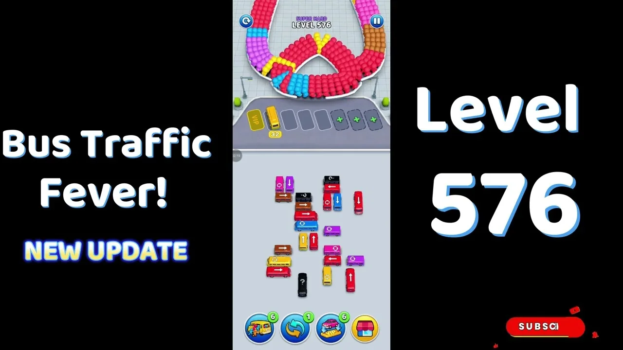 Bus Traffic Fever Level 576 board