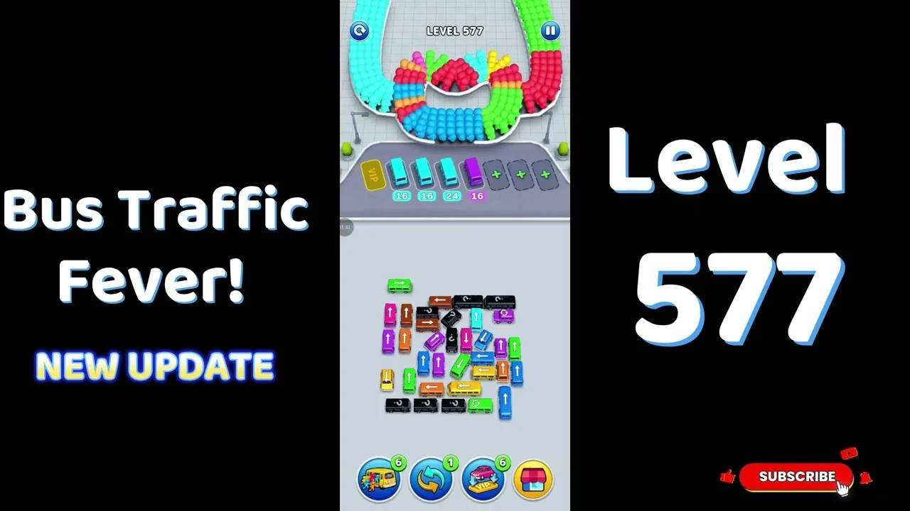 Bus Traffic Fever Level 577 board