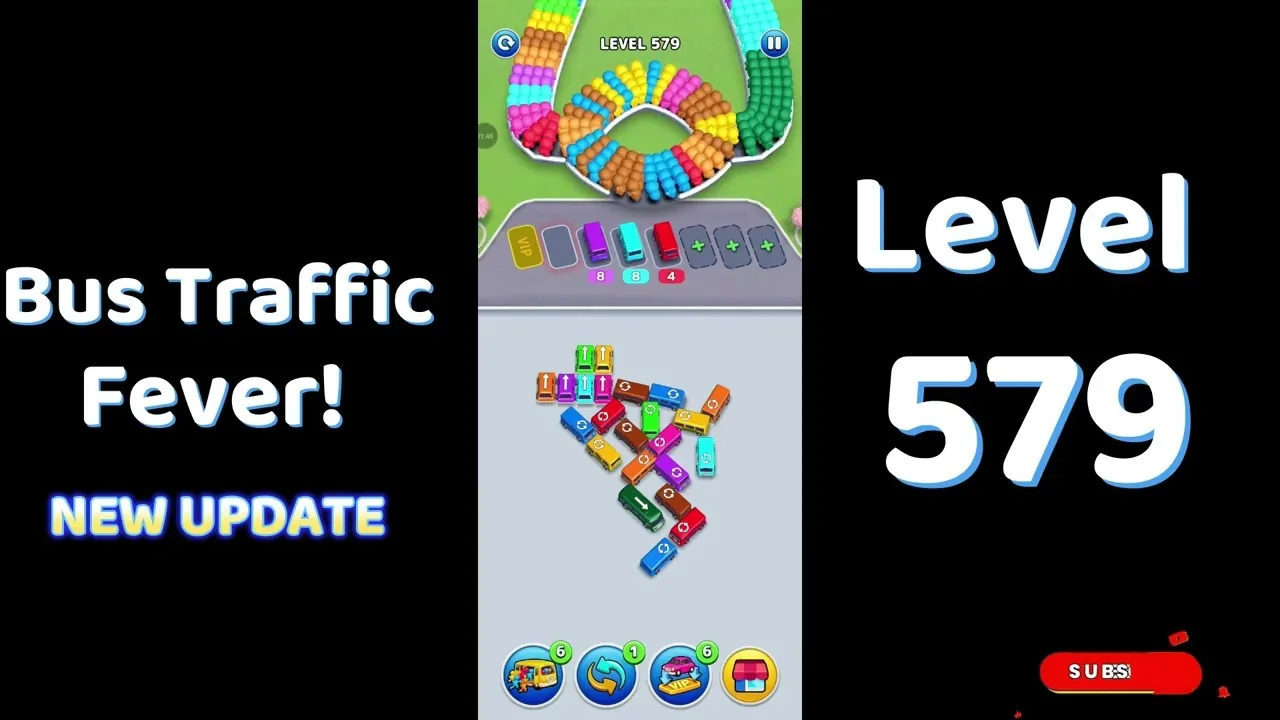 Bus Traffic Fever Level 579 board