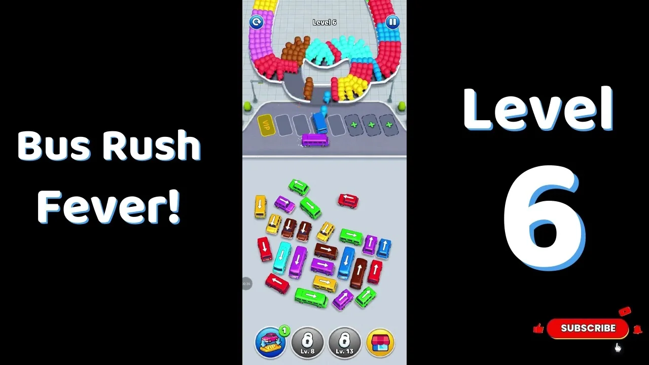 Bus Traffic Fever Level 6 board
