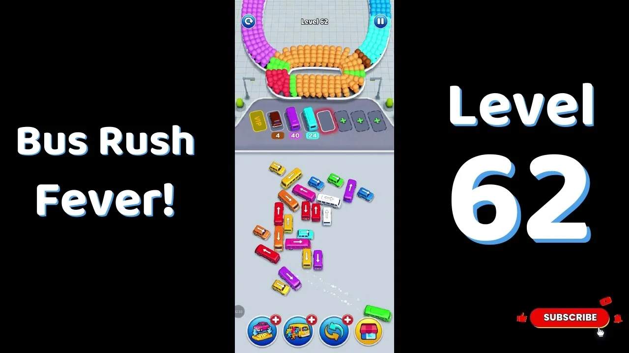 Bus Traffic Fever Level 62 board