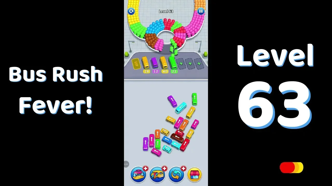 Bus Traffic Fever Level 63 board