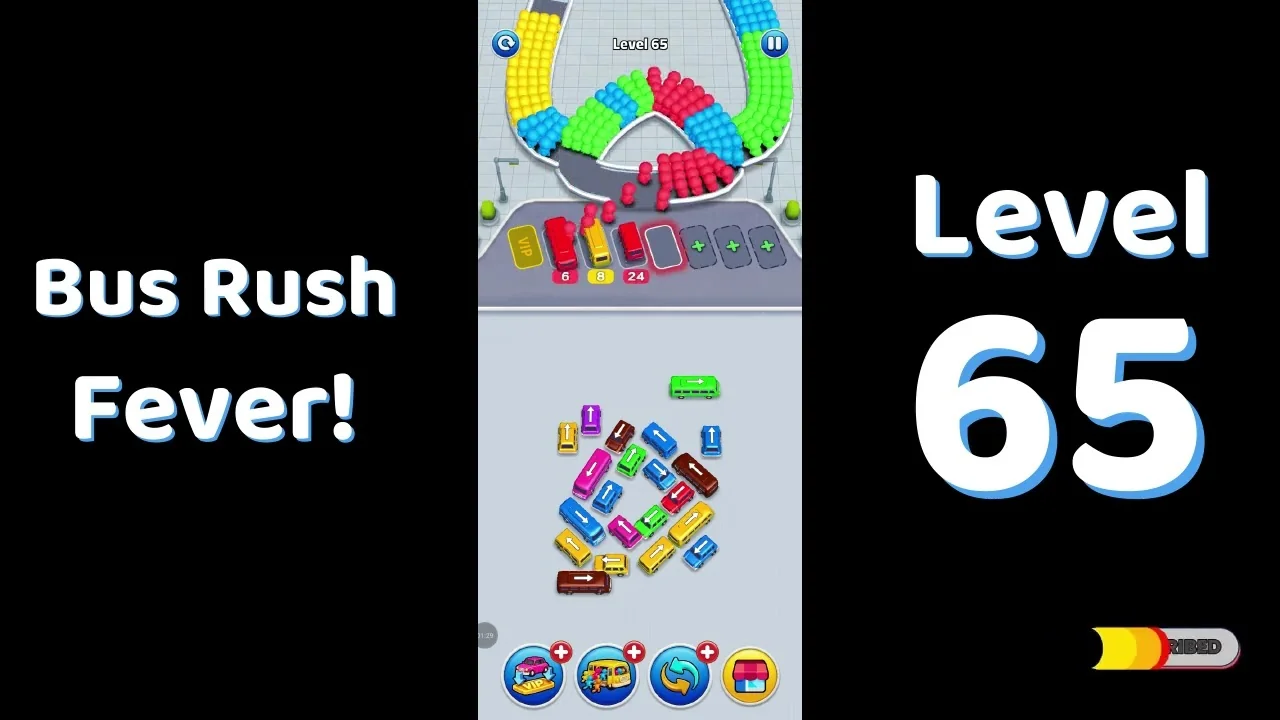 Bus Traffic Fever Level 65 board
