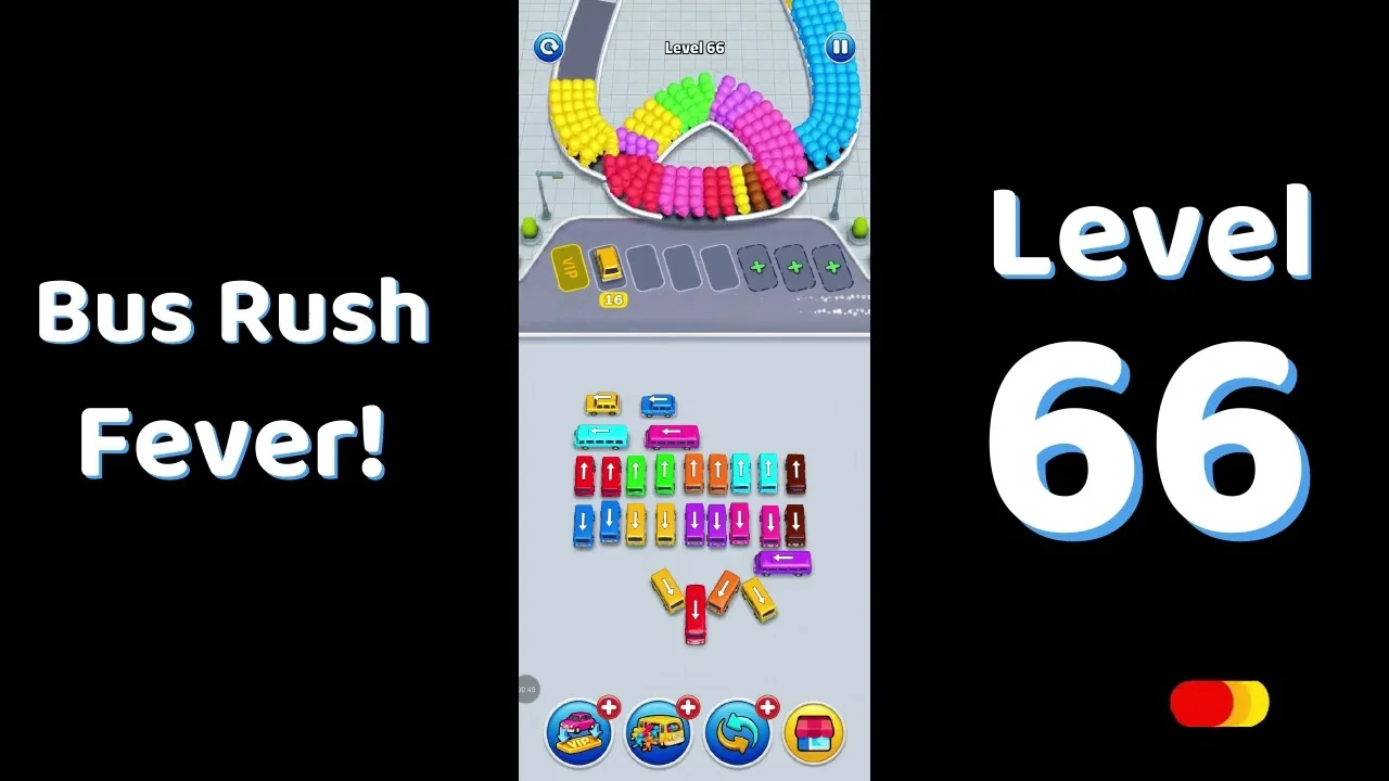 Bus Traffic Fever Level 66 board