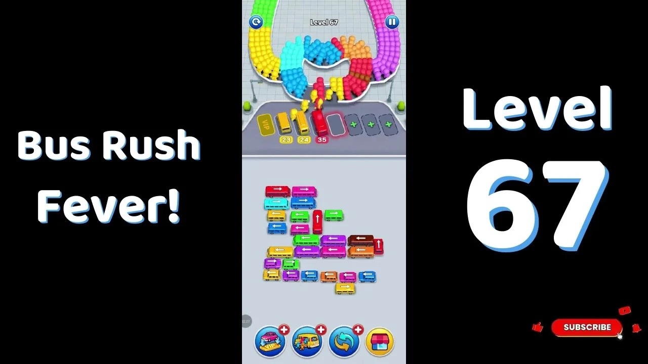 Bus Traffic Fever Level 67 board