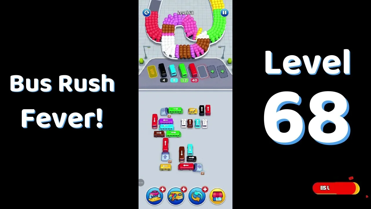 Bus Traffic Fever Level 68 board