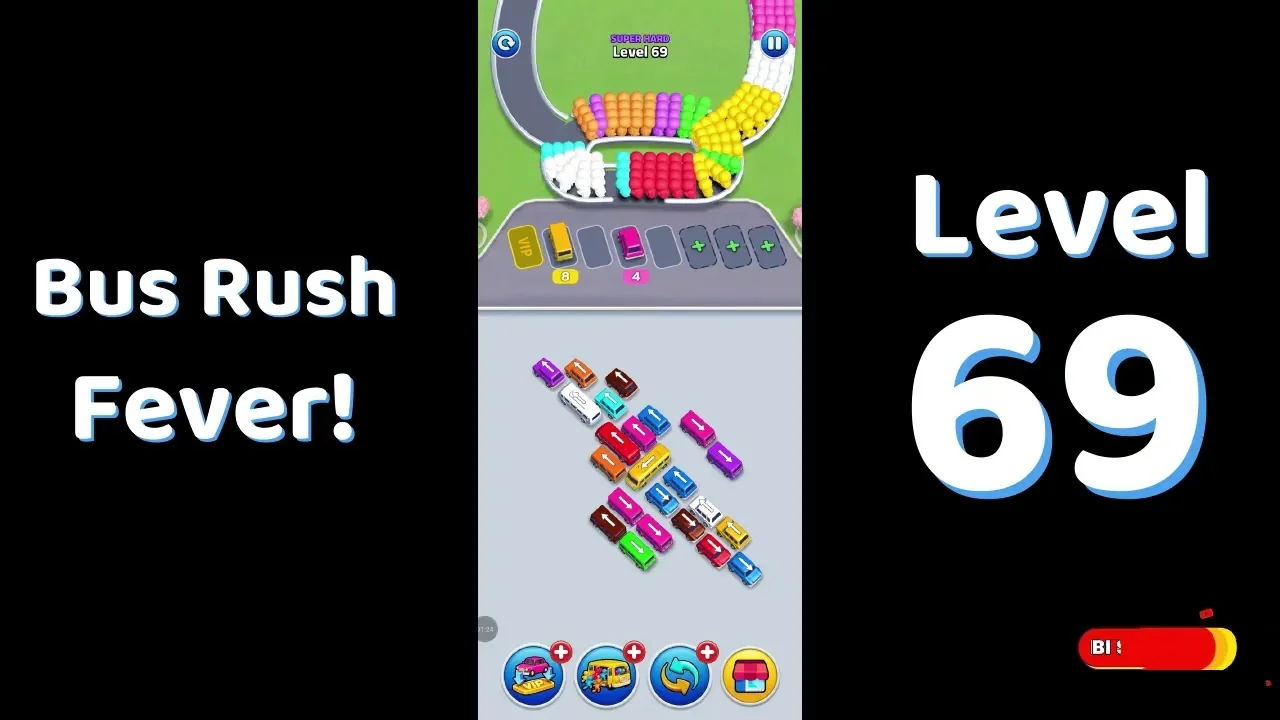Bus Traffic Fever Level 69 board