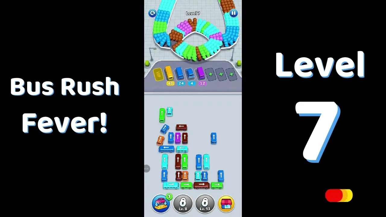Bus Traffic Fever Level 7 board