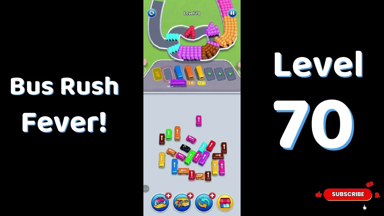Bus Traffic Fever Level 70 board