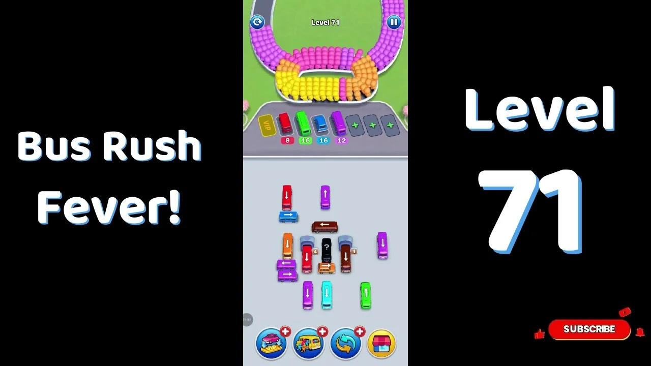 Bus Traffic Fever Level 71 board