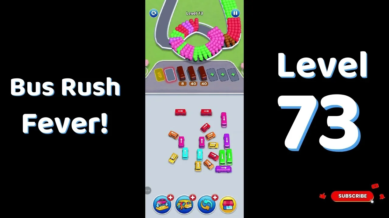 Bus Traffic Fever Level 73 board