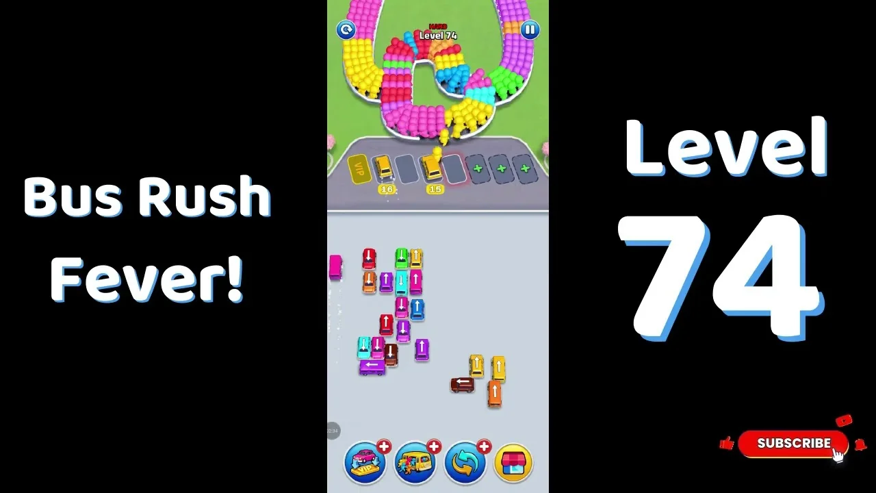 Bus Traffic Fever Level 74 board