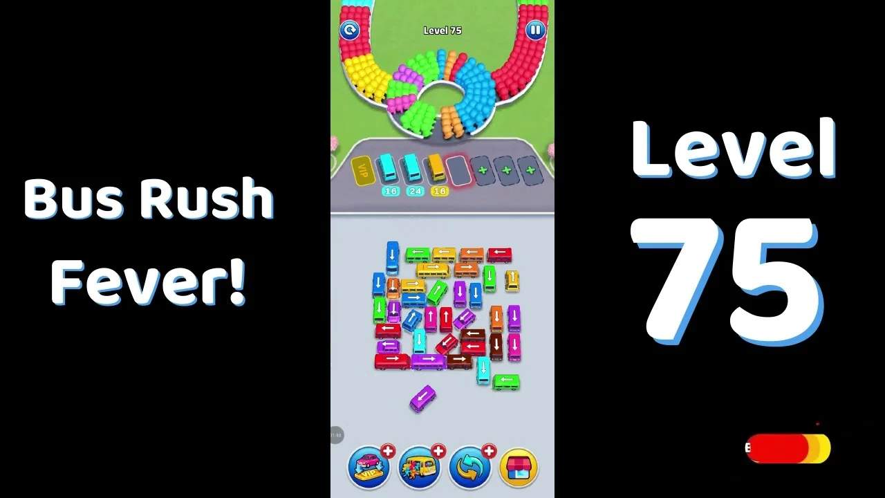 Bus Traffic Fever Level 75 board