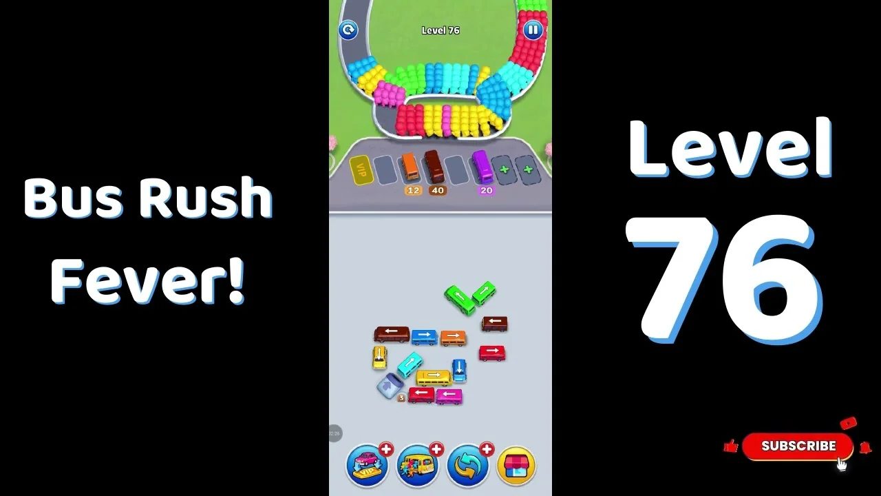 Bus Traffic Fever Level 76 board