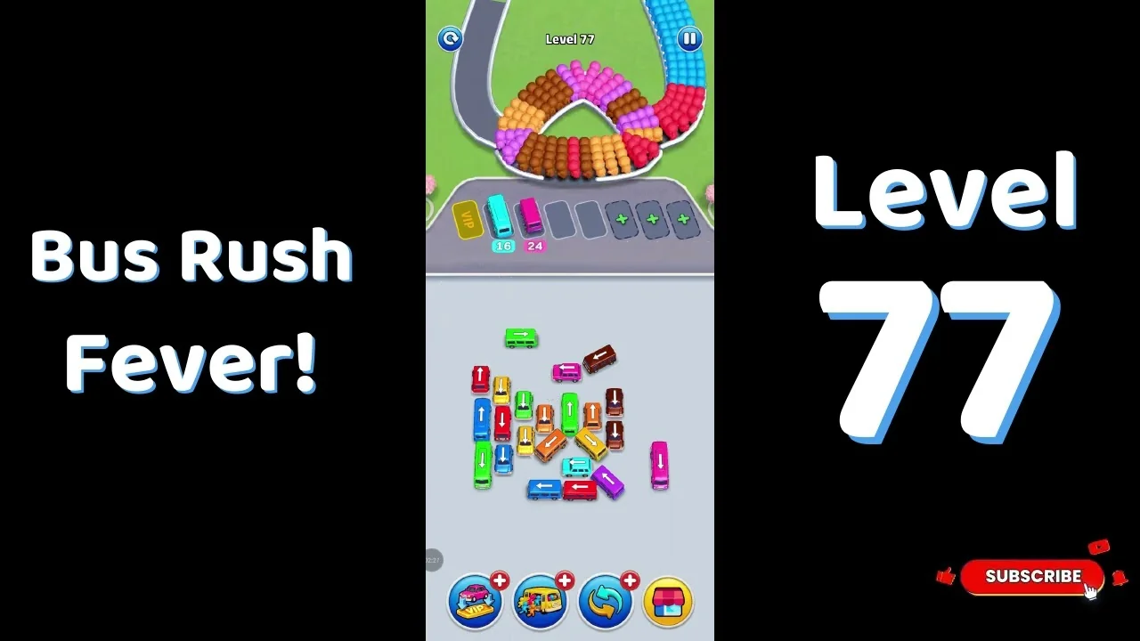 Bus Traffic Fever Level 77 board