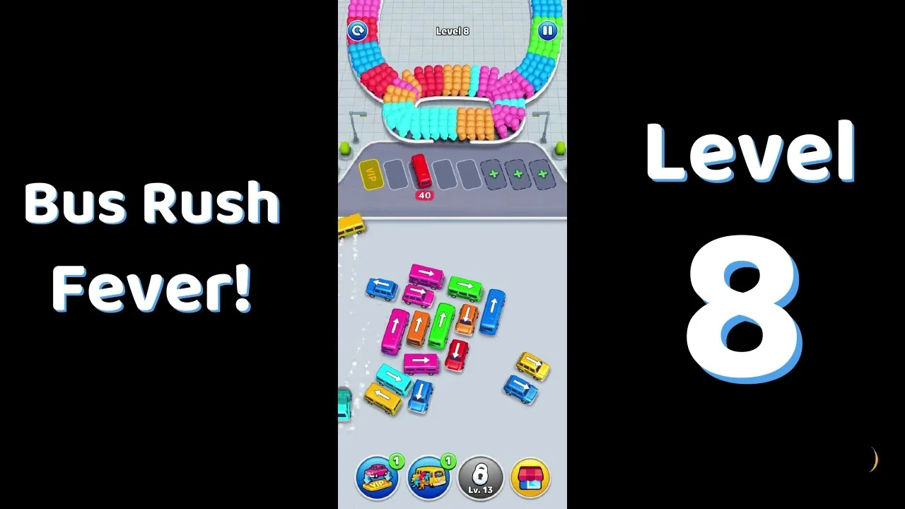 Bus Traffic Fever Level 8 board