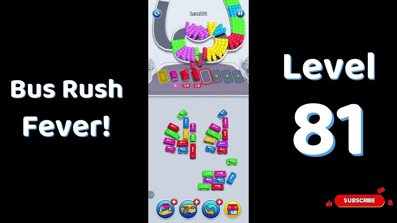 Bus Traffic Fever Level 81 board