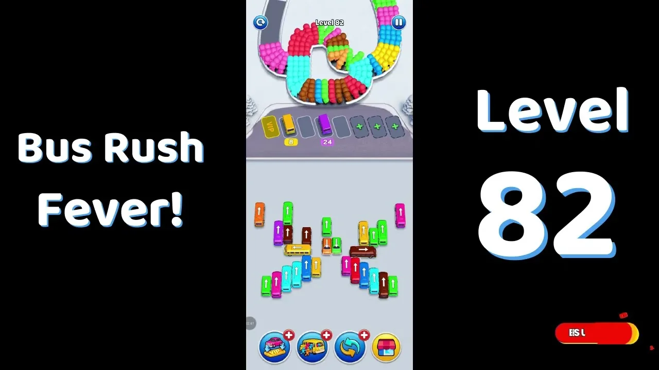 Bus Traffic Fever Level 82 board