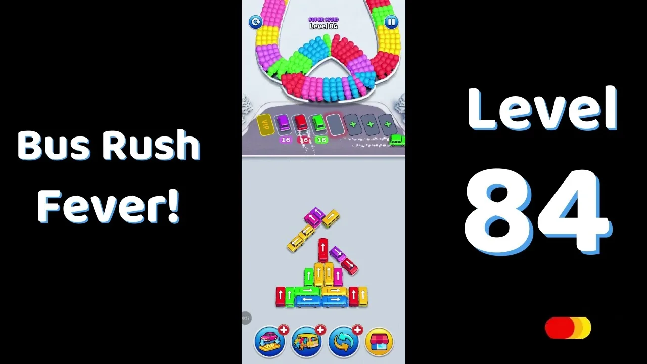 Bus Traffic Fever Level 84 board