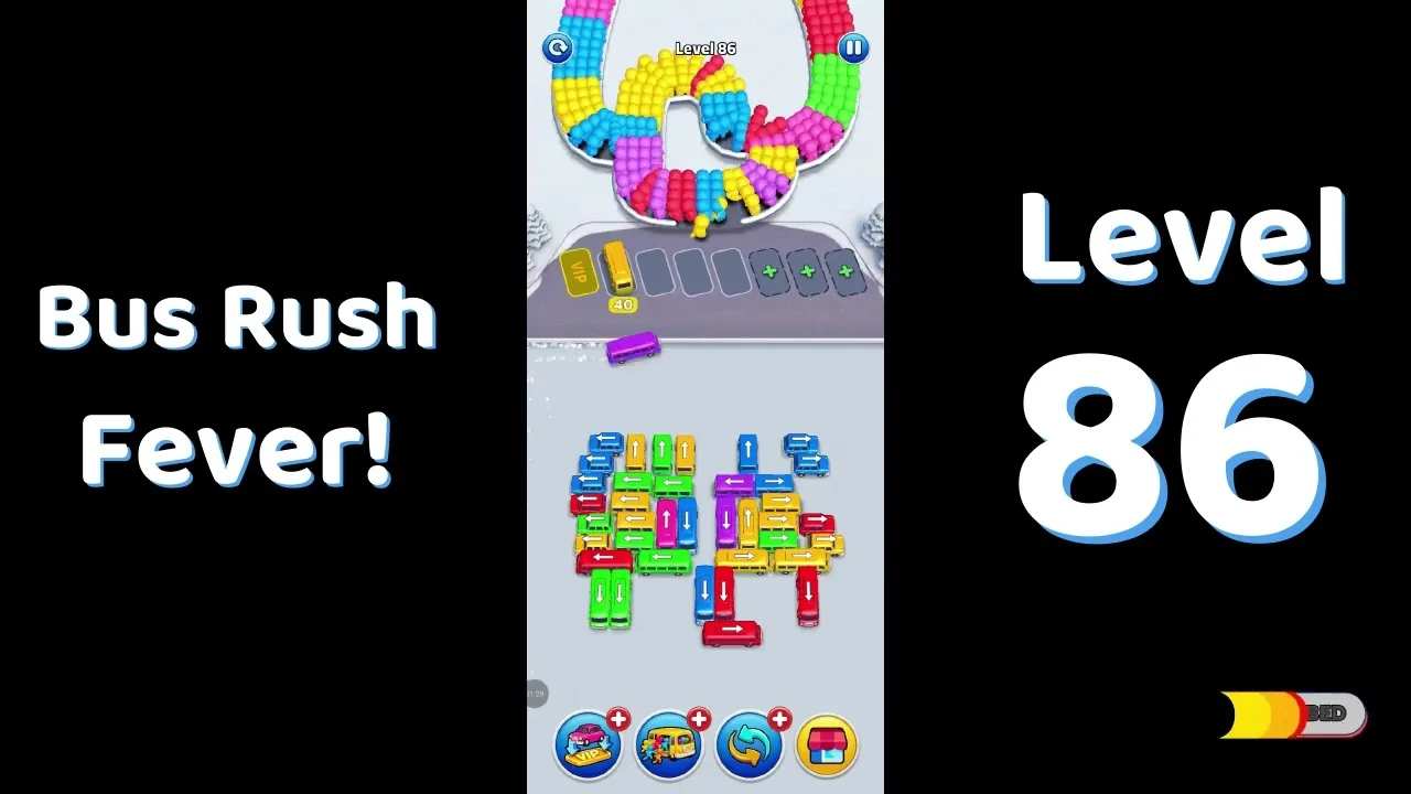 Bus Traffic Fever Level 86 board