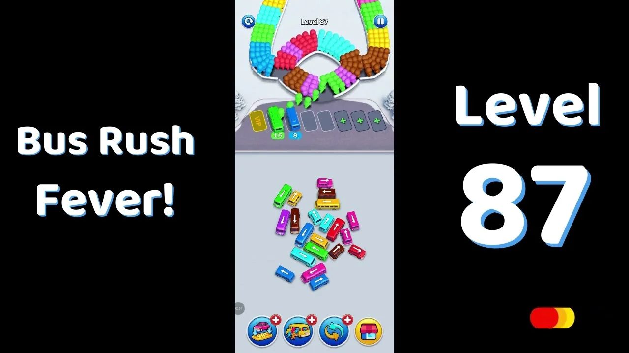 Bus Traffic Fever Level 87 board