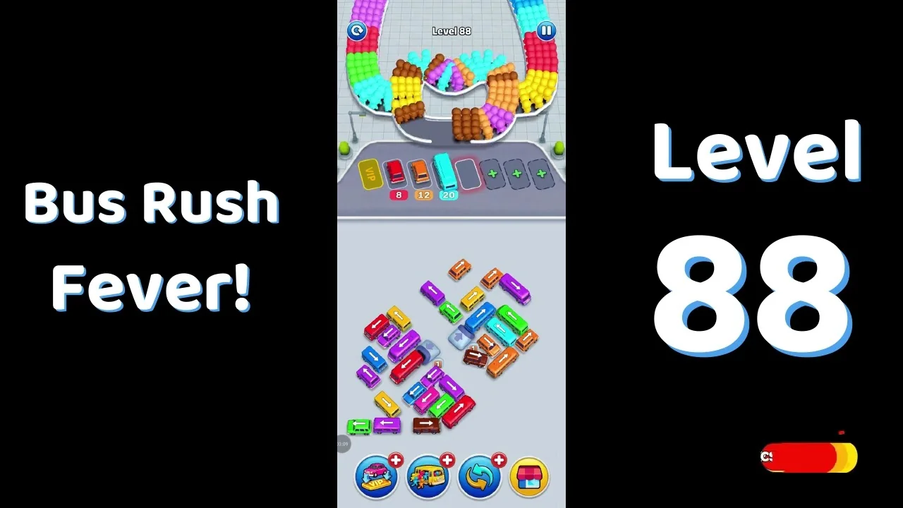 Bus Traffic Fever Level 88 board