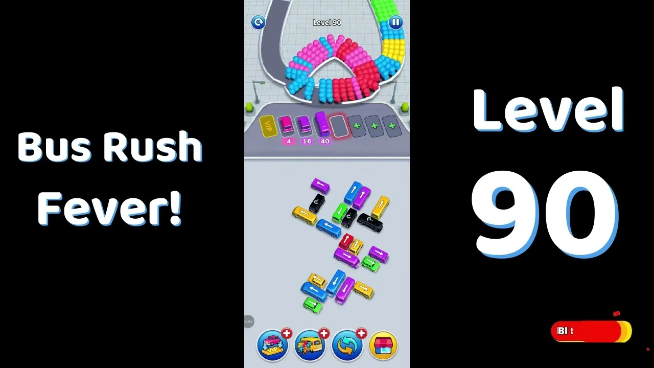 Bus Traffic Fever Level 90 board