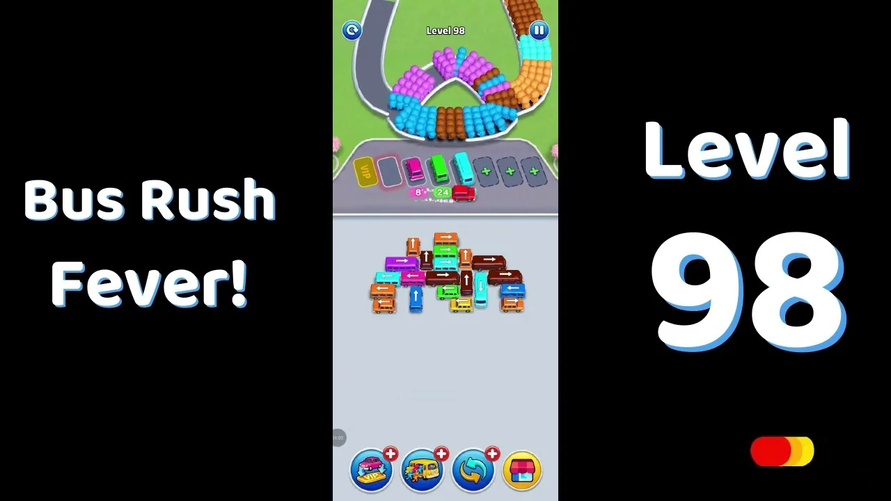 Bus Traffic Fever Level 98 board
