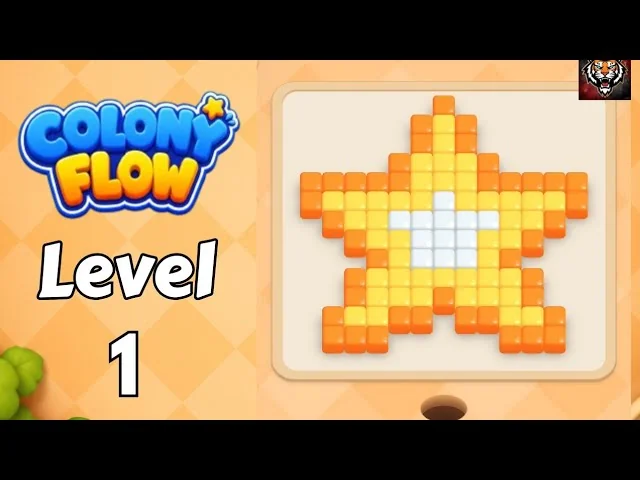 Colony Flow! Level 1 board