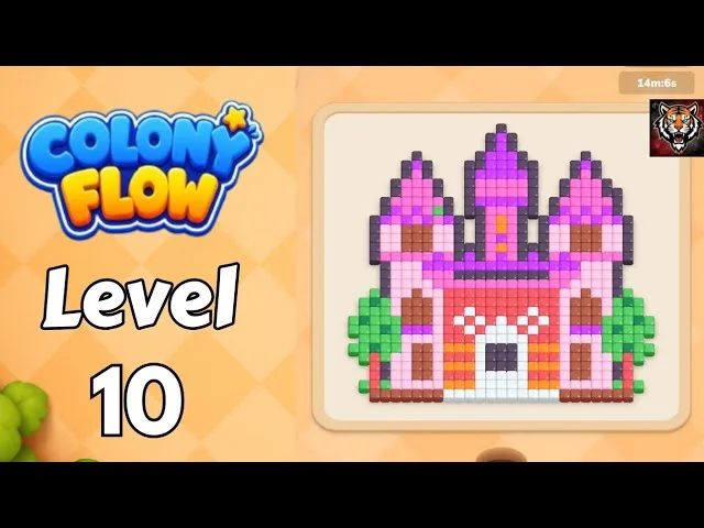 Colony Flow! Level 10 board layout