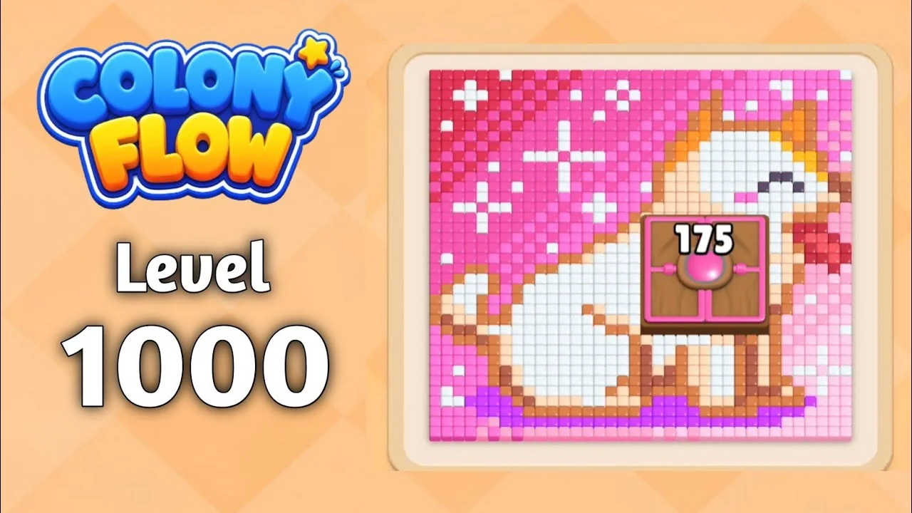 Colony Flow! Level 1000 board layout