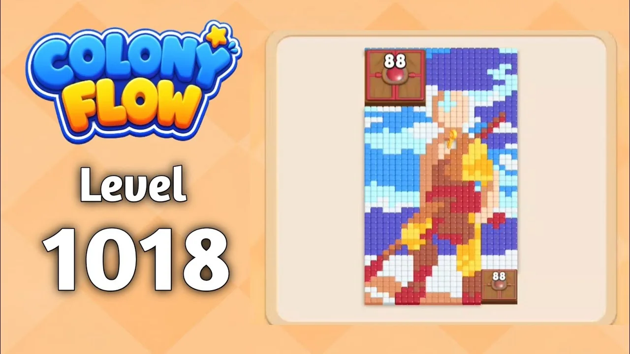 Colony Flow! Level 1018 board layout