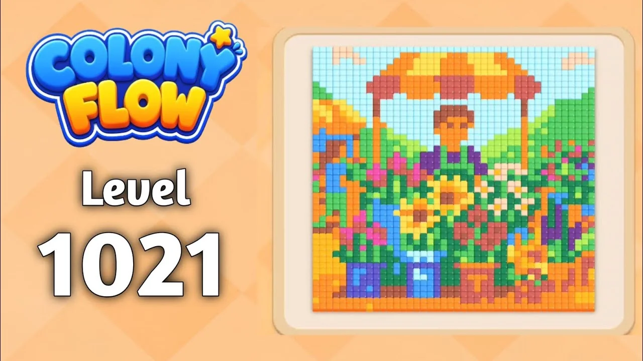 Colony Flow! Level 1021 board layout